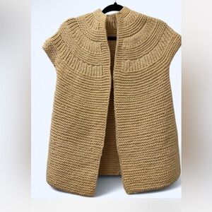 Elegant Tan Knit Sweater